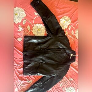Helene Berman Black Leather Jacket